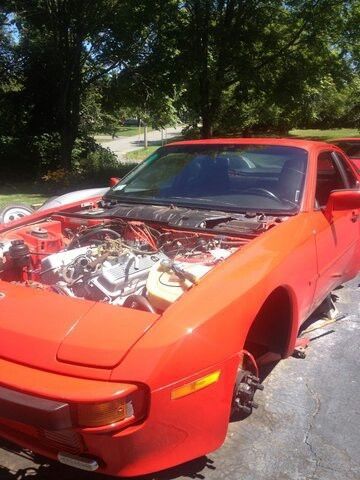 1985 porsche 944 base coupe 2-door sbc 350 v8