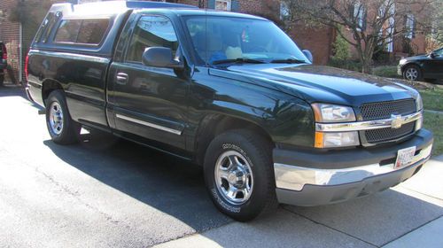 2004 chevrolet silverado 1500 ls/hunter green with cap