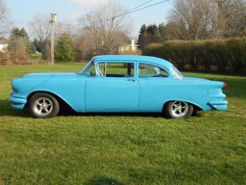 Frame off restored 1956 oldsmobile super 88 custom street rod lead sled bel air