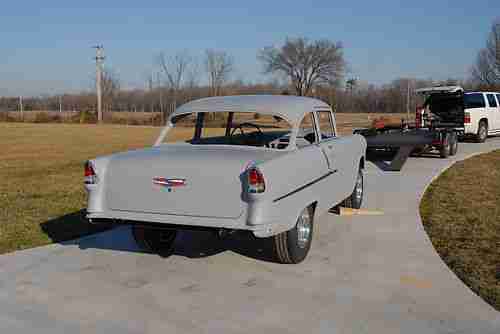 55 chevy 210 2 door sedan ready for paint including underneath call 502 641 7481, image 14