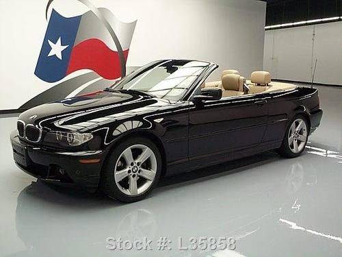 2005 bmw 325ci convertible sport auto leather wood 58k texas direct auto