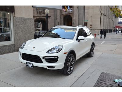 2011 porsche cayenne turbo 1-owner white loaded!!