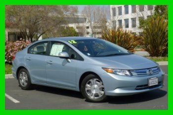 2012 honda civic sedan hybrid 44mpg leather heated seats