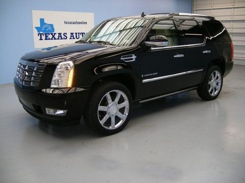 We finance!! 2007 cadillac escalade awd auto roof nav rcamera tv 3rd row 22 rims