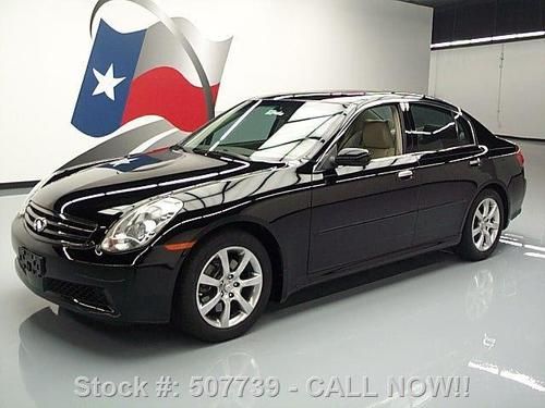 2006 infiniti g35 sedan auto sunroof htd leather 64k mi texas direct auto