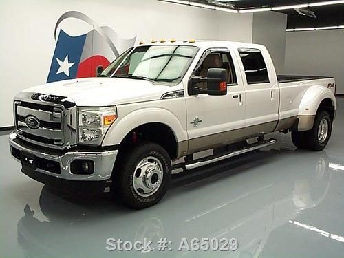 2012 ford f350 lariat crew fx4 4x4 diesel drw nav 17k!! texas direct auto