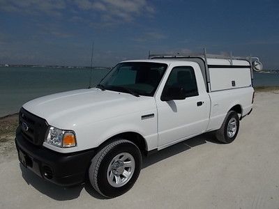 10 ford ranger reg cab - warranty - one owner florida truck - work topper