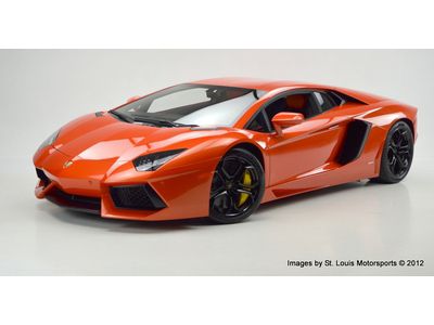 2012 lamborghini aventador arancio argos nero lightly used only 780 miles mint!