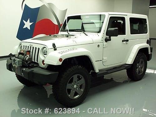 2011 jeep wrangler mojave 4x4 auto hardtop winch 9k mi texas direct auto