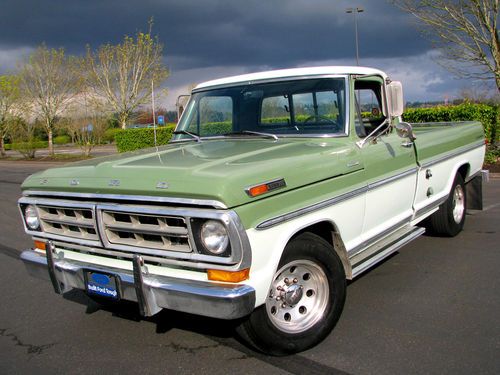 1971 ford f250 sport custom - granddad's vintage survivor; camper special