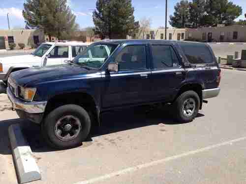 1991 Toyota 4Runner SR5 SUV, 4-door, 3.0L, RWD, 30mpg/hwy RUNS GREAT! Blue, US $3,300.00, image 2