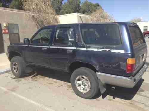 1991 Toyota 4Runner SR5 SUV, 4-door, 3.0L, RWD, 30mpg/hwy RUNS GREAT! Blue, US $3,300.00, image 4