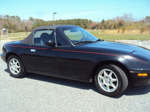 1995 mazda miata base convertible 2-door 1.8l manual runs 100% no reserve