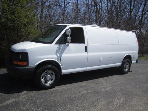 2008 chevrolet express 3500 extended cargo van 1-ton 1 owner fleet maintained!!