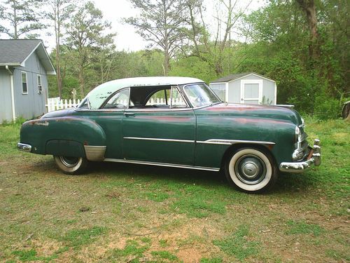 1951 chevrolet belair 2 dr hdt , barn find , runs and drives, former movie car