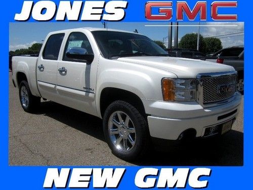 New 2013 gmc sierra 1500 awd crew cab denali msrp $51570 white diamond tricoat