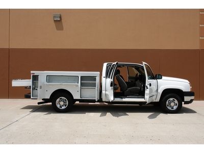 2006 chevy 2500hd lt diesel quad 2wd allison ~ service utility bed ~ 1-owner