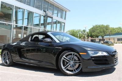 2011 grey audi r8 2door convertible spyder 5.2l