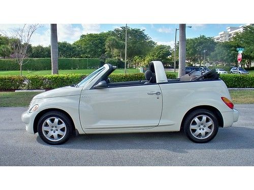 2005 chrysler pt cruiser convertible white - 2-door 2.4l (5 speed)