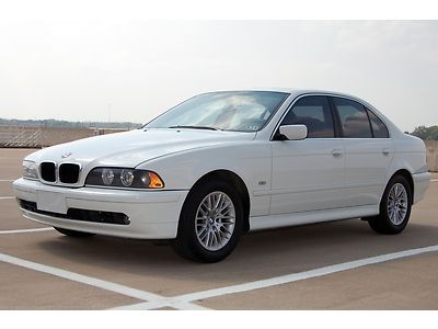 No reserve, perfect carfax, 1-owner, premium, white/tan, moon roof, 530i, e39