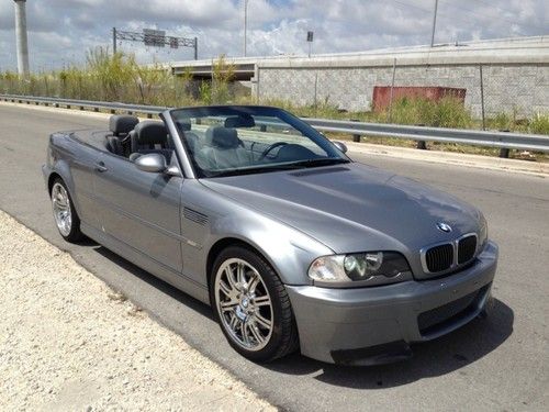 2004 01 02 03 04 05 bmw m3 base convertible 2-door 3.2l low miles no reserve