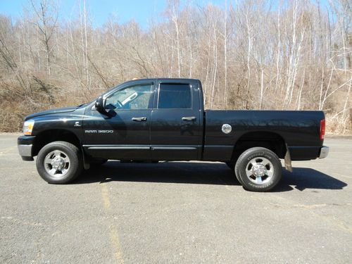 06 dodge ram 3500 / cummins turbo diesel / no resreve / crew cab / 4x4 / black