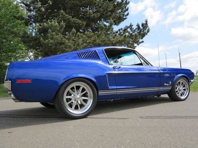 1968 mustang fastback - custom sonic blue 429 w/ cobrajet block - fast!