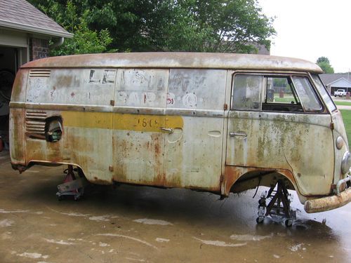 1967 VW Panel Bus, Volkswagen Type 2 OG paint with BBQ restaurant graphics,, image 7