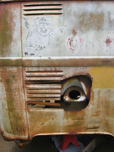 1967 VW Panel Bus, Volkswagen Type 2 OG paint with BBQ restaurant graphics,, image 11