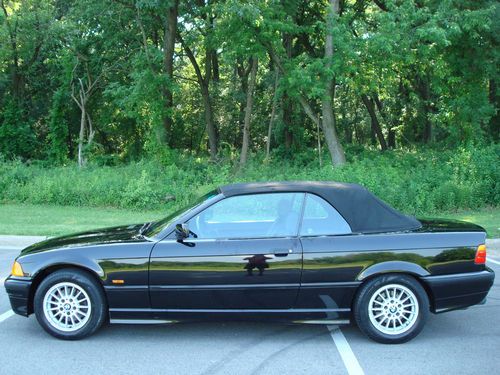 1997 bmw 328ic! power convertible top! triple black! cold a/c! no reserve!