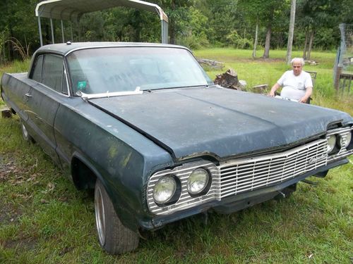 1964 chevy impala 2 door hardtop coupe chevrolet solid car parts or restore