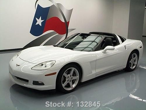 2006 chevy corvette lt coupe automatic arctic white 62k texas direct auto