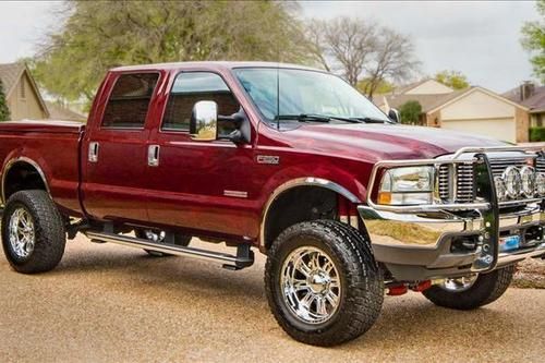 Custom super duty leather interior garage kept