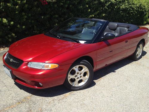 Red convertible low mileage last of the durable engine model california no rust