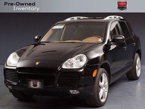 2006 porsche cayenne turbo *loaded* black/tan*