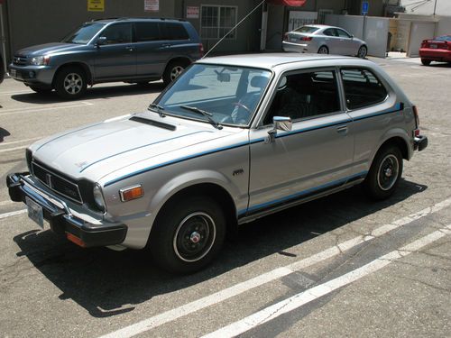 Honda : civic cvcc 1978 silver pearl edition honda civic cvcc