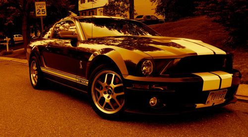 2009 Ford Shelby GT500 w/ White Painted stripes!, image 7