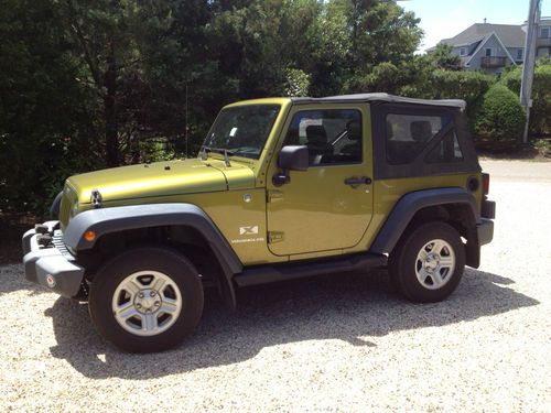 2007 jeep wrangler x  extd waranty. 48,800 miles a/c, mud guards, fog lights