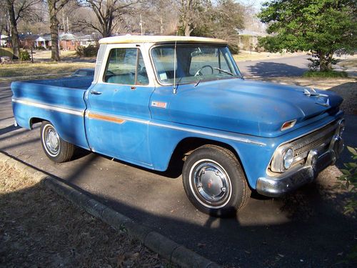 1965 chevrolet c-10 shortbox pickup "optioned out"
