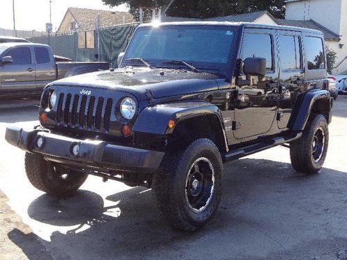 2011 jeep wrangler unlimited sahara 4wd damaged salvage runs! cooling good l@@k!