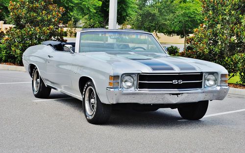 Soild great driver 1971 chevrolet chevelle convertible ss clone very clean sweet