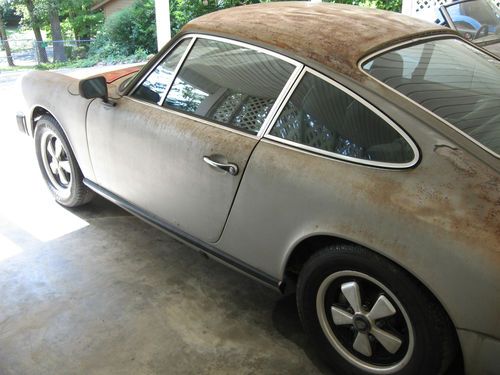 1974 PORSCHE 911 COUPE Silver/Black Needs Partial Restoration Great Oppty!, image 3