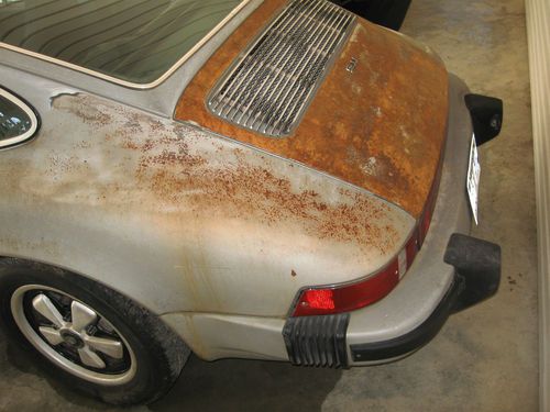 1974 PORSCHE 911 COUPE Silver/Black Needs Partial Restoration Great Oppty!, image 4