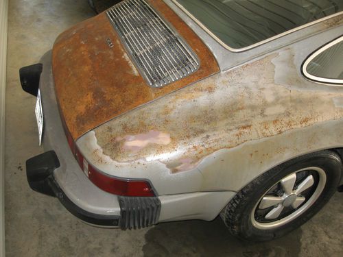 1974 PORSCHE 911 COUPE Silver/Black Needs Partial Restoration Great Oppty!, image 7