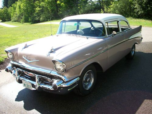 1957 chevy 2 door post