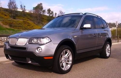 2007 bmw x3 3.0si blue/grey w/ beige leather interior