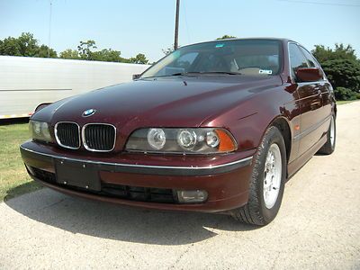 L@@k! a texas 1998 bmw 528i 5 speed cold a/c leather no reserve! @@ 88 pictures