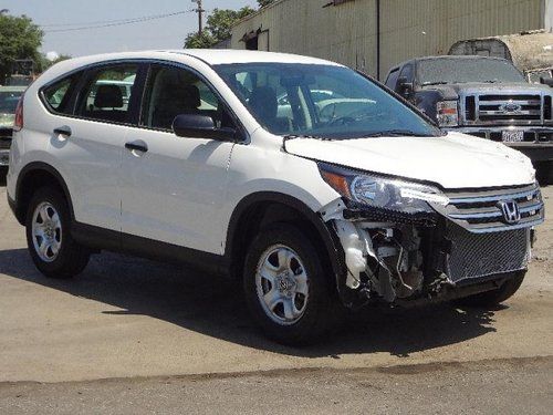 2013 honda cr-v lx damaged rebuilder only 724 miles wow runs! economical l@@k!!