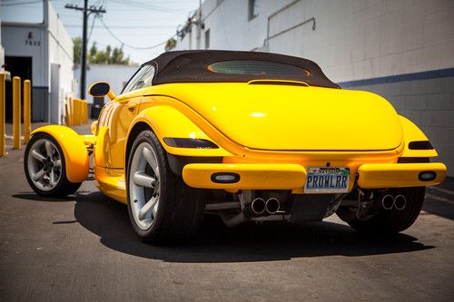 1999 plymouth prowler rare yellow mint condition super clean car fax no reserve!