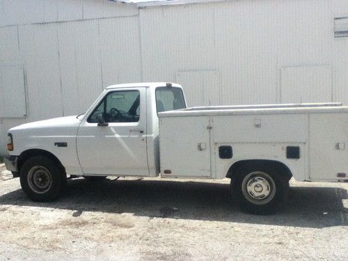 1996 ford f-250 xl standard cab pickup 2-door 5.0l knapheide utility bed